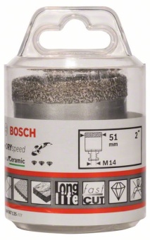 Алмазные свёрла Dry Speed Best for Ceramic для сухого сверления 51 x 35 mm 2608587125